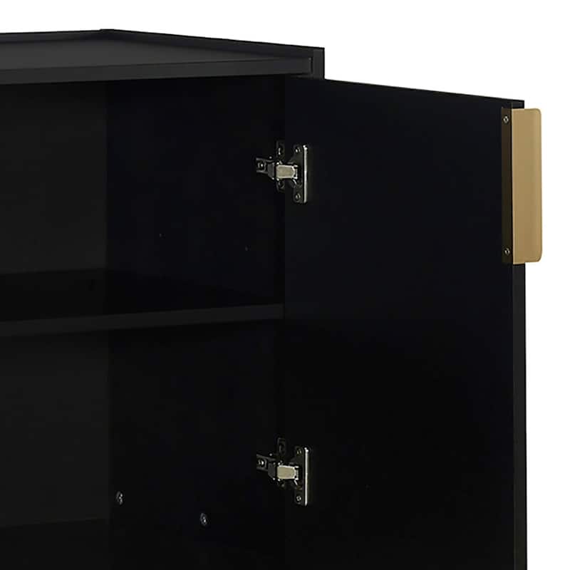 Classic Wooden Sideboard with Solid Rubberwood Legs