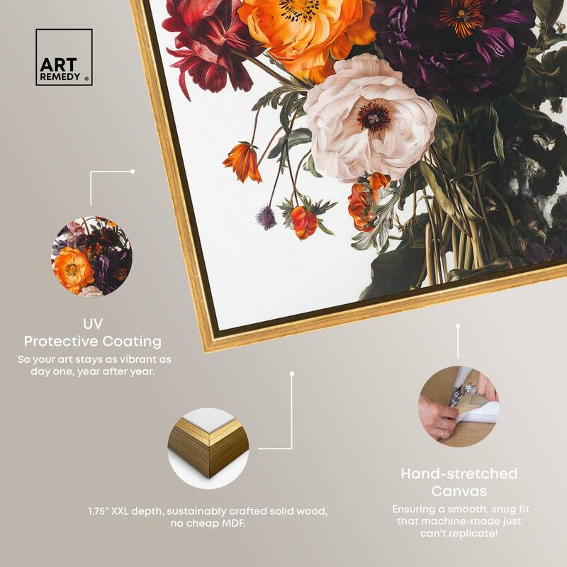 Regal Rose Riot I Canvas by Art Remedy