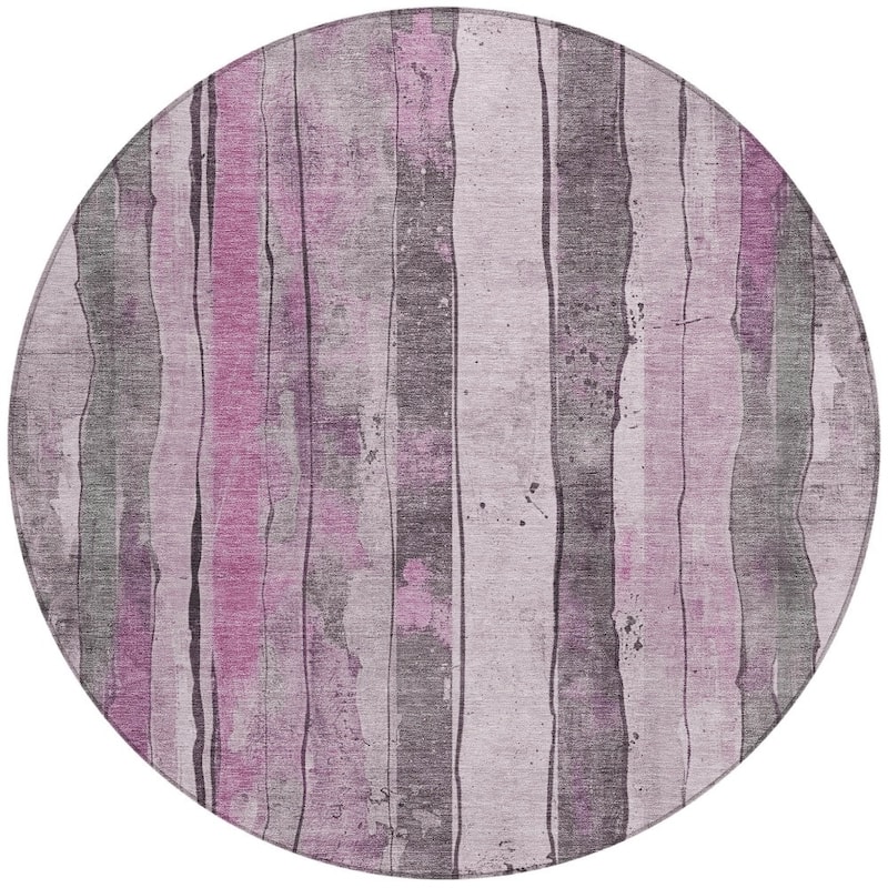 HomeRoots Striped Transitional Rectangle Outdoor Rug