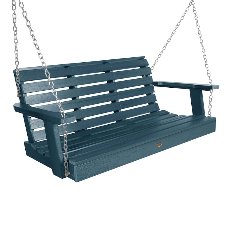 Highwood Weatherly 4-foot Eco-friendly Synthetic Wood Porch Swing - Nantucket Blue