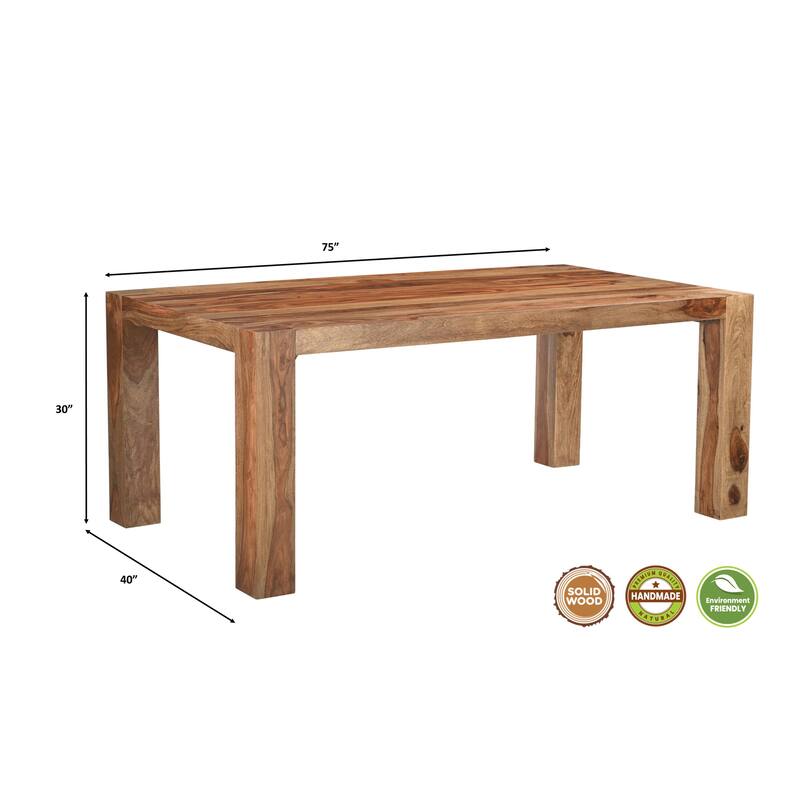 Jordan 75" Solid Wood Dining Table