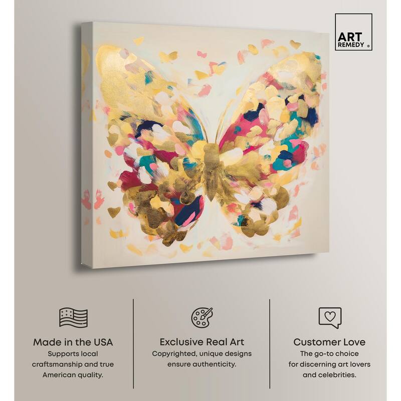 Flutter of Fortitude II Canvas by Art Remedy, Gallery Wrapped