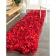 preview thumbnail 152 of 175, SAFAVIEH Handmade Rio Shag Chihoko 3.5-inch Extra Thick Decorative Rug 2'3" x 11' Runner - Red/Multi - Runner