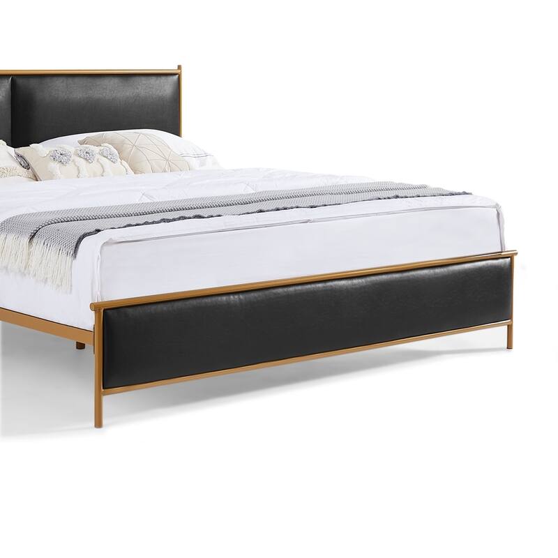 Classic Metal Platform bed with support legs