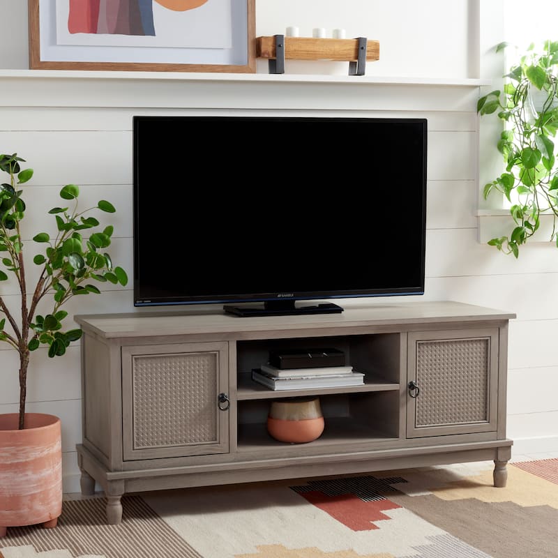 SAFAVIEH Haines 2 Door 1 Shelf Media Stand - 47" W x 16" D x 20" H