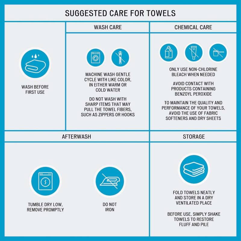 Cotton Antimicrobial Bath Towel 6 Piece Set