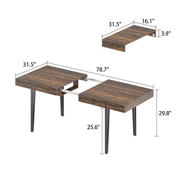 Extendable Desk Frame Sophisticated Extendable Table with Metal Frame Computer Desk Dining ...