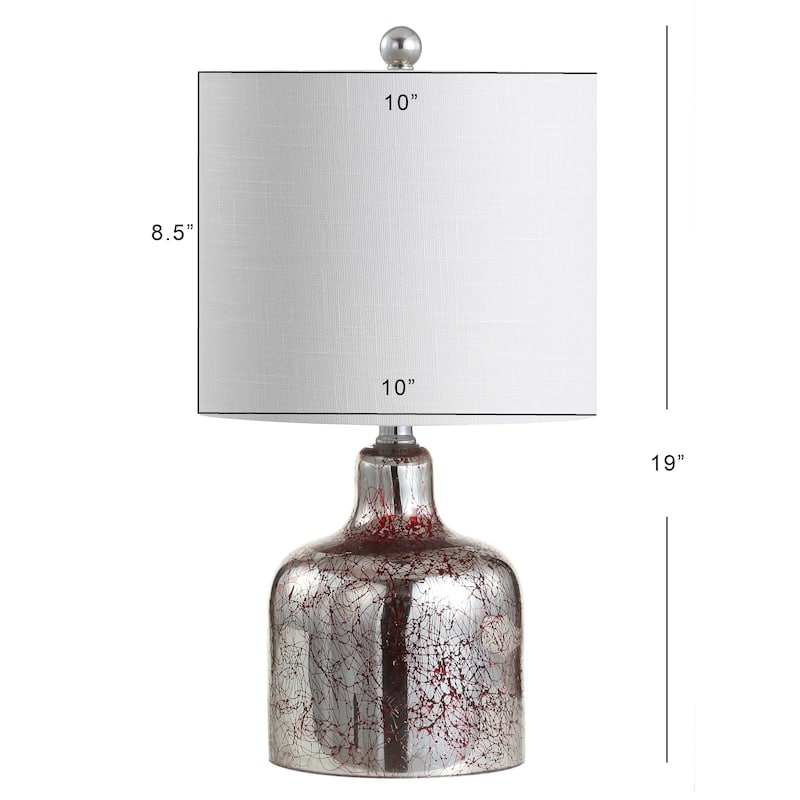 Owen 19" Glass Bell LED Table Lamp, Gold by JONATHAN Y