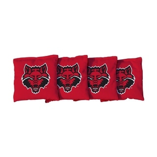 Arkansas State University Red Wolves Red Cornhole Bags