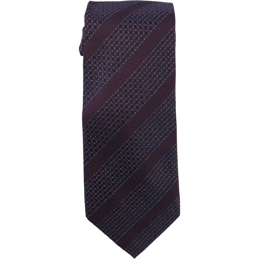 Vince Camuto Mens Matteotti Self-tied Necktie, Red, One Size - One Size