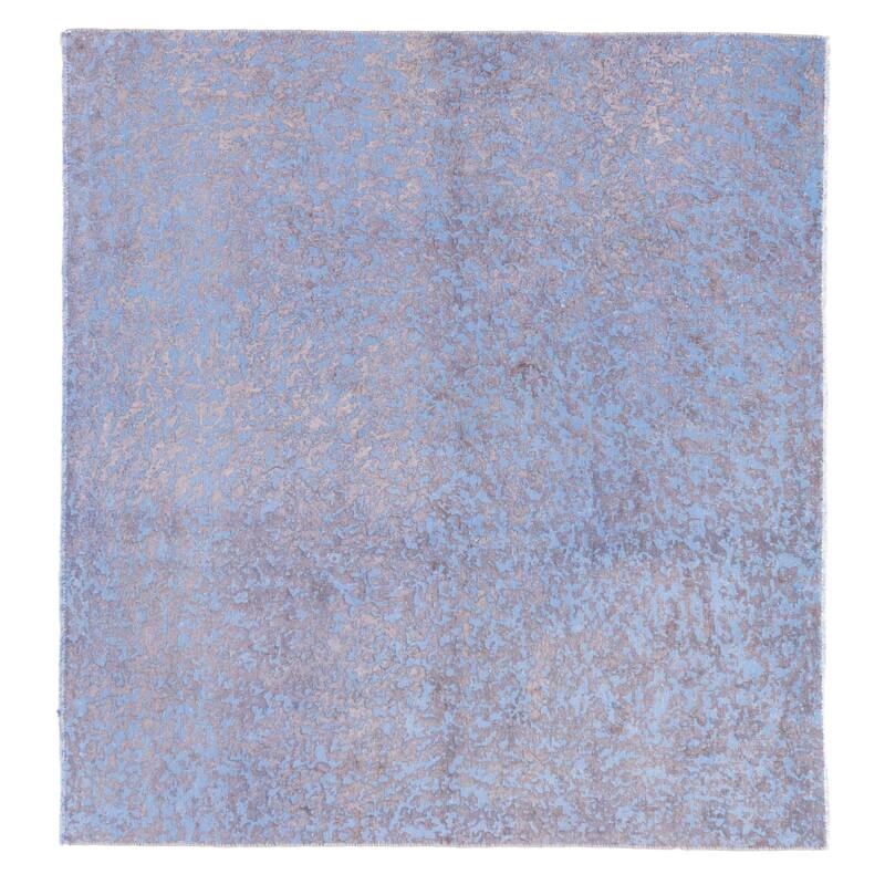 ECARPETGALLERY Hand-knotted Color Transition Sky Blue Wool Rug - 5'3 x 5'1