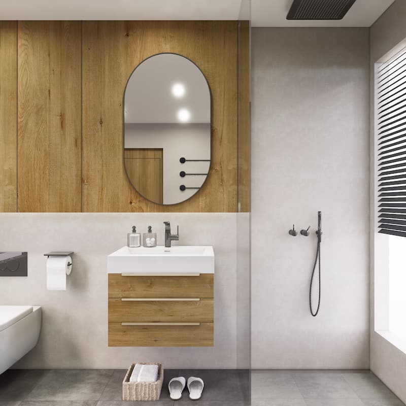Noble 24" Wall Mounting Vanity with Reinforced Acrylic Sink