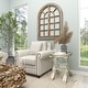 preview thumbnail 3 of 24, White Wood Distressed Foldable Tray Top Boat Accent Table with Oar Leg