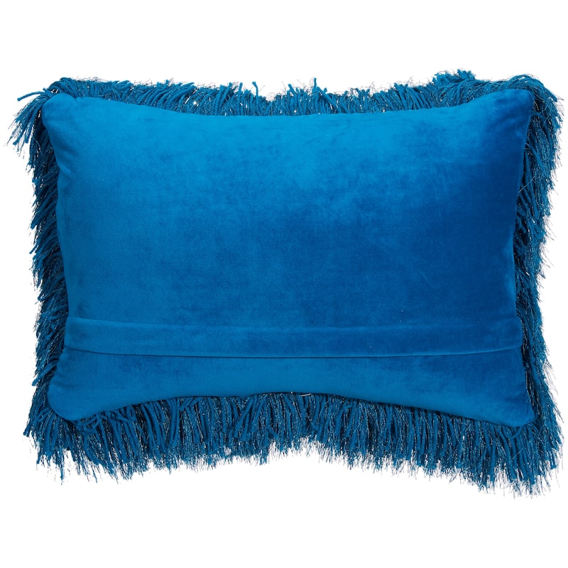 Mina Victory Shag Solid Glam Throw Pillow