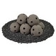 preview thumbnail 37 of 121, Ceramic Fire Balls for Indoor/ Outdoor Fire Pits or Fireplaces 5 Inch - Charcoal Gray, Hollow