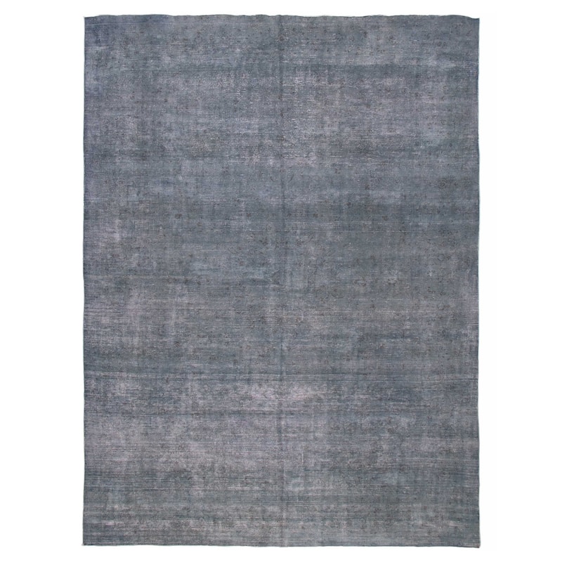 ECARPETGALLERY Hand-knotted Color Transition Denim Blue Wool Rug - 9'4 x 12'6 - Denim Blue - 9'4 x 12'6