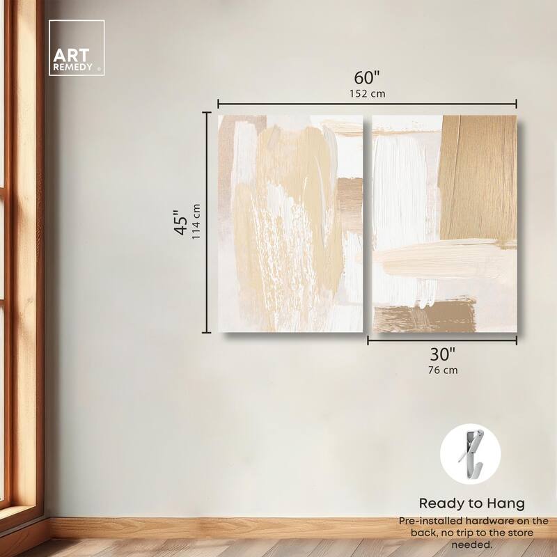 Tactile Textures II Canvas Set of 2 by Art Remedy, Gallery Wrapped