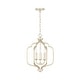 preview thumbnail 2 of 8, Ophelia 3-light Winter Gold Foyer Pendant