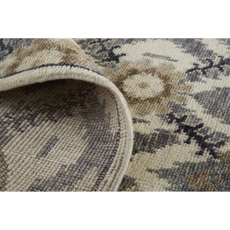 Zadel Floral Traditional Stain Resistant with Fringe Area Rug By HomeRoots - 8' Runner