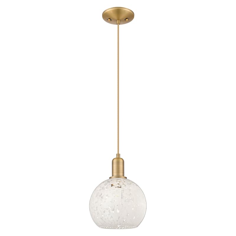 Innovations Lighting Endless Possibilities Arcadia - White Mouchette - 1 Light 8" Cord Hung Mini Pendant