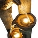 preview thumbnail 10 of 11, 40-inch Outdoor Faux Stone Waterfall Fountain with LED Lights