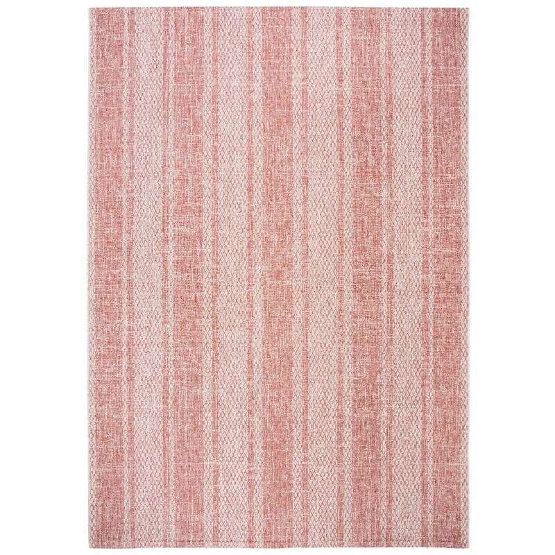 SAFAVIEH Courtyard Nanci Stripe Indoor/ Outdoor Waterproof Patio Backyard Rug