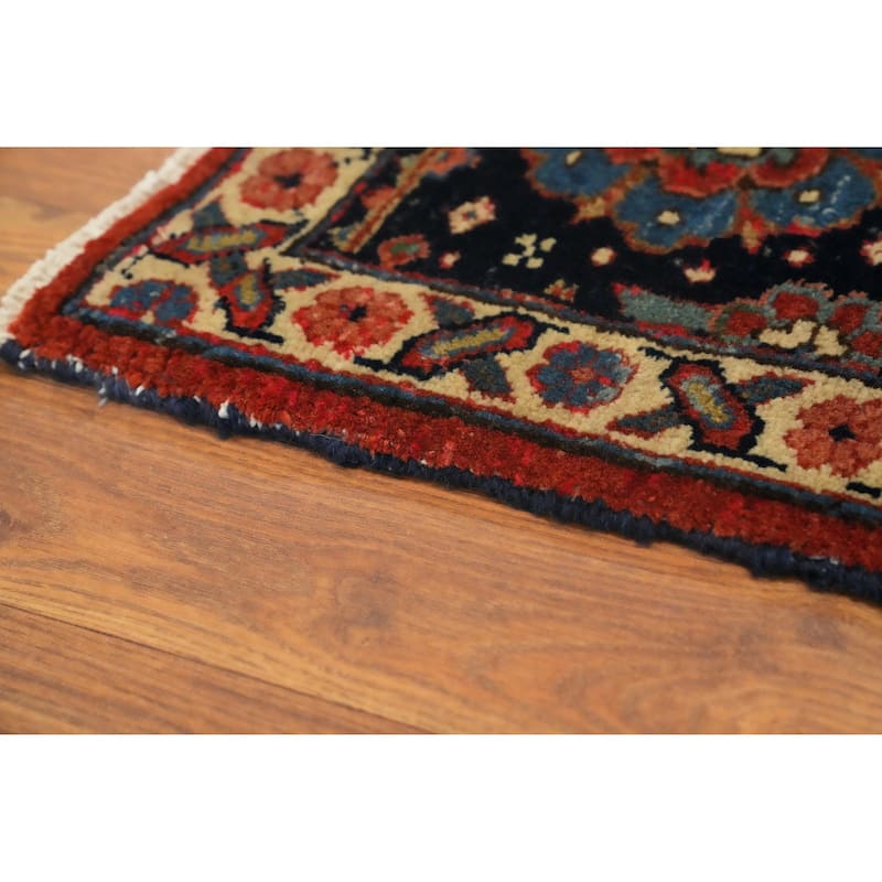 Hand Knotted Oriental 100% Wool Carpet Traditional Medallion Oranges & Rust Heriz Area Rug - 11' 11'' X 9' 3''