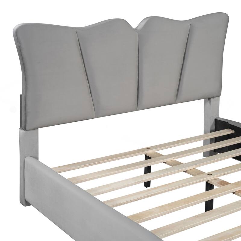 Full Size Upholstered Platform Bed