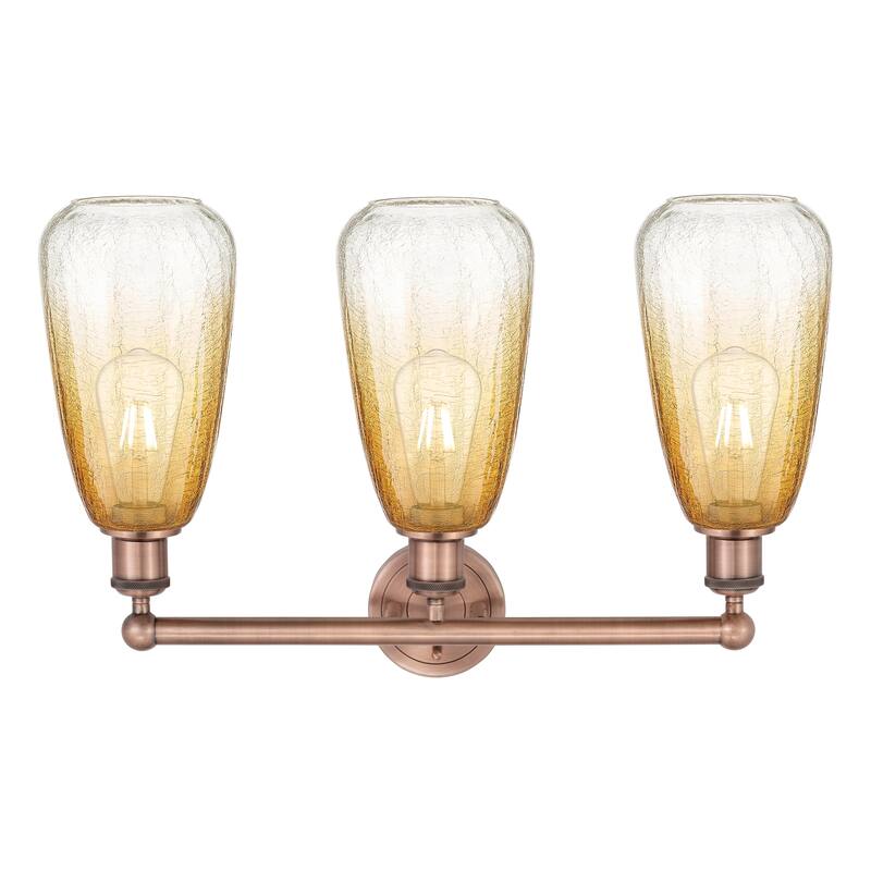 Innovations Lighting Endless Possibilities Edison - Brookhaven Almond - 3 Light 24" Bath Vanity Light