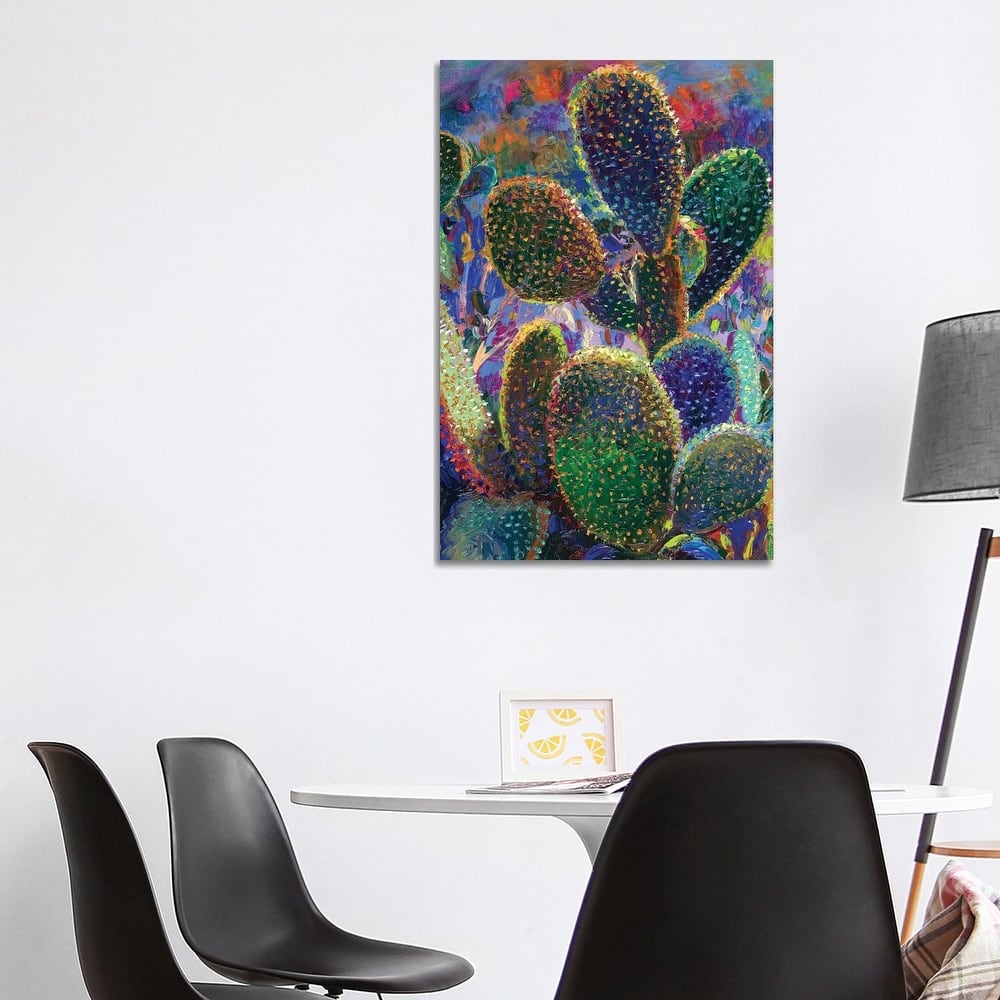 iCanvas "Cactus Nocturnus" by Iris Scott Canvas Print
