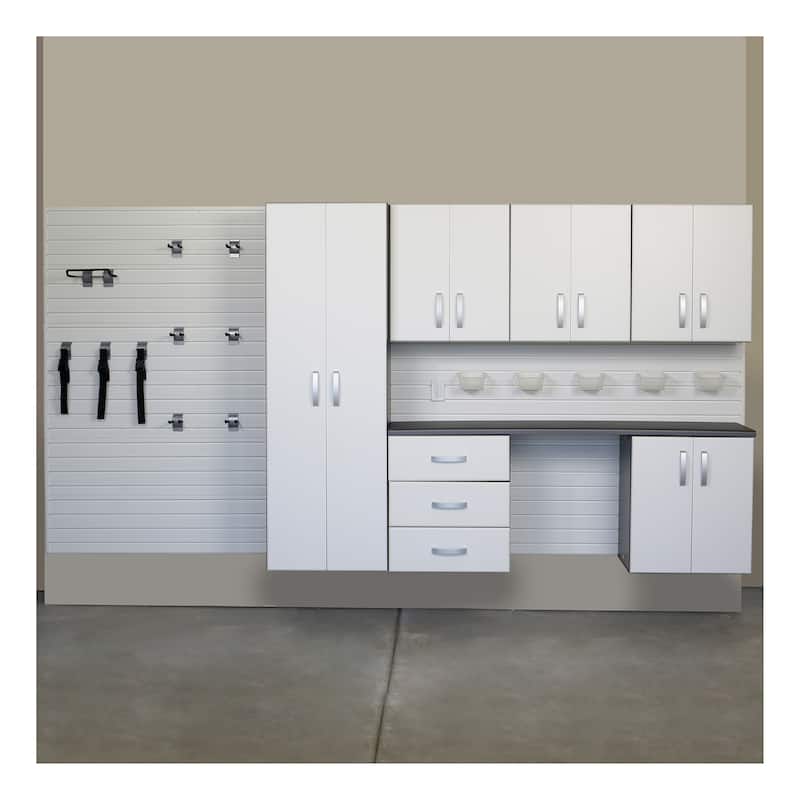 Flow Wall 24 Piece PVC Indoor Deluxe Cabinet Storage Set