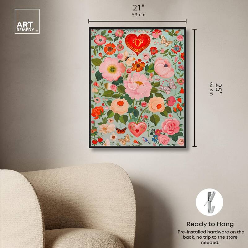 Festival of Flowers Canvas by Art Remedy