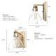 preview thumbnail 4 of 12, Hunter Van Nuys 1-Light Wall Sconce - Damp Rated - Bathroom, Laundry, Hallway - Transitional, Vintage, Industrial