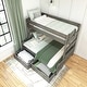 preview thumbnail 9 of 20, Max and Lily Farmhouse Twin over Full Bunk Bed with Storage Drawers