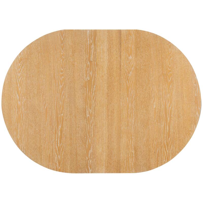 5-Piece Dining Table Set with Extendable Round Table, Kitchen Table Set with 4 Upholstered Chairs for Dining Room