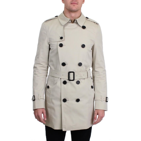 burberry kensington mid length trench coat mens
