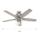 preview thumbnail 20 of 24, Hunter 52" Bennett Ceiling Fan with Bowl LED Light Kit and Handheld Remote - Transitional, Modern Farmhouse