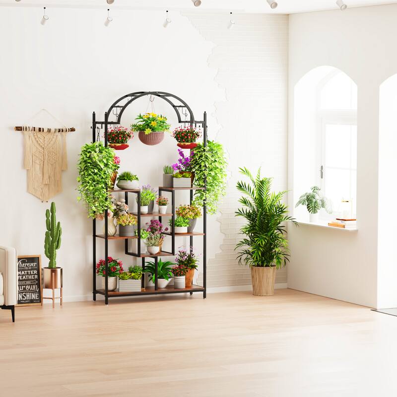 Indoor Plant Stand 5-Tier Flower Hanging Rack