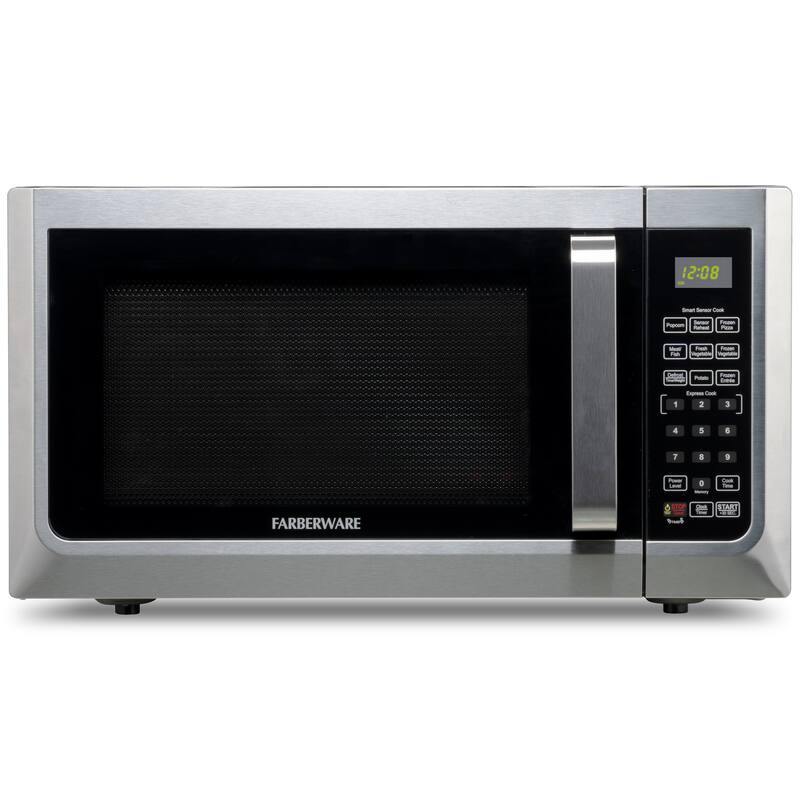 Farberware 1.3 Microwave Oven w LED Light/SENSOR 1100 Watts Stainless