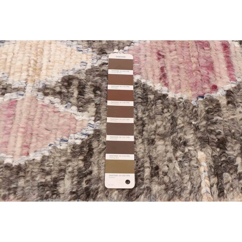 ECARPETGALLERY Hand-knotted Tangier Dark Brown Silk, Wool Rug - 8'0 x 10'2