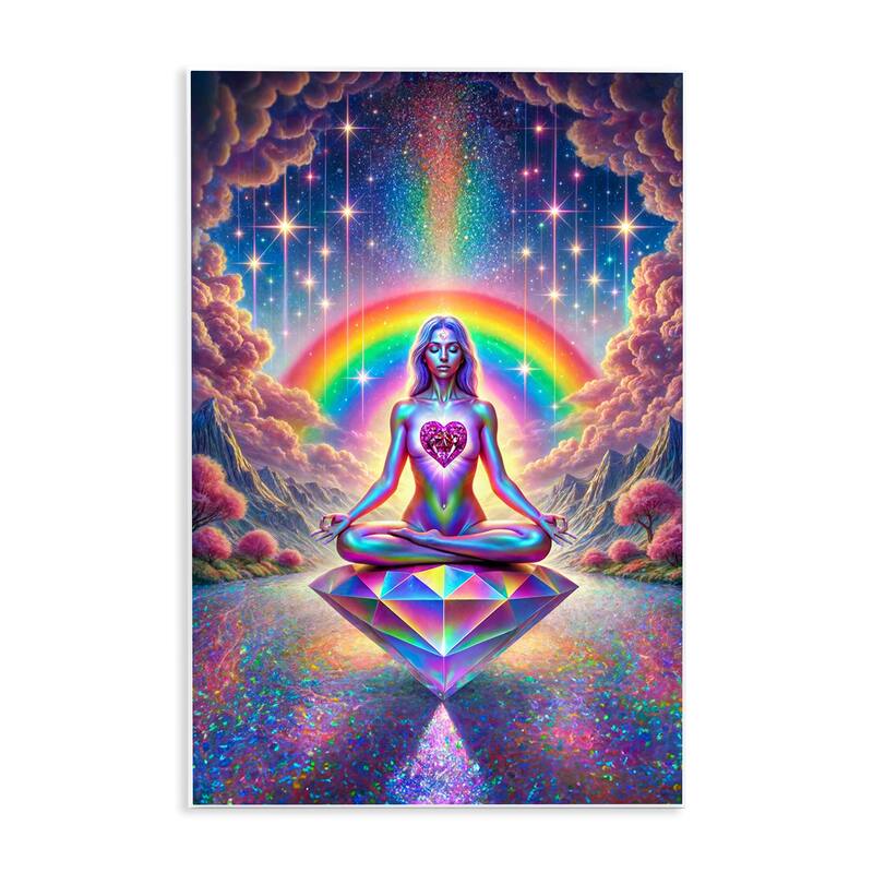 Stupell Spiritual Enlightenment Meditation Wall Plaque Art Design By Spirit of the Rainbow - 13 x 19