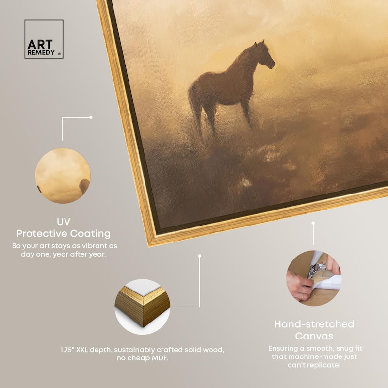 Equine Trio Canvas by Art Remedy