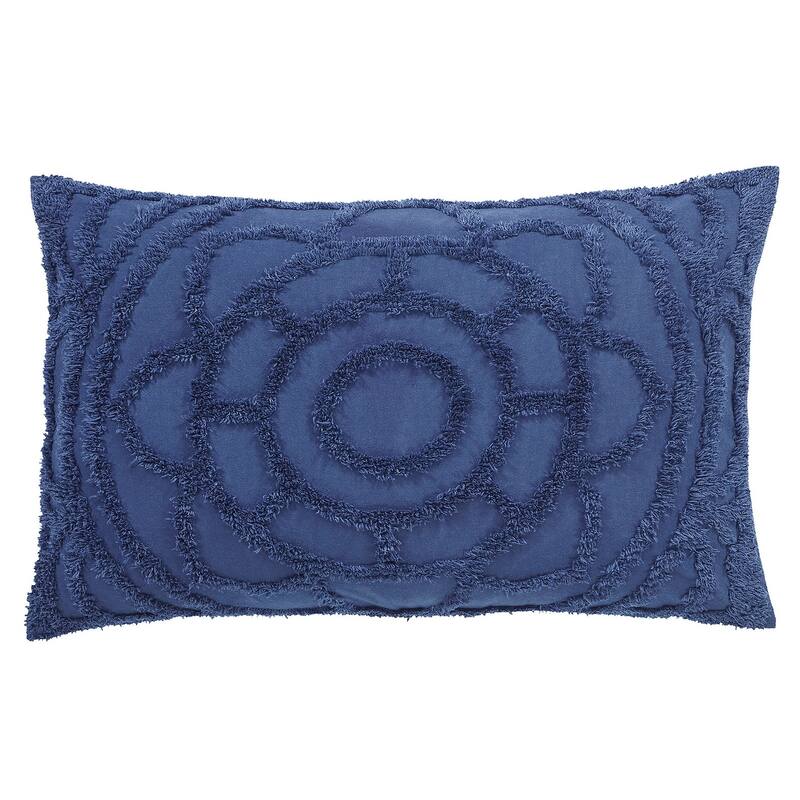 Better Trends Cleo Comforter Set 100% Cotton Tufted Floral Design Soft Plush Chenille Machine Washable Tumble Dry