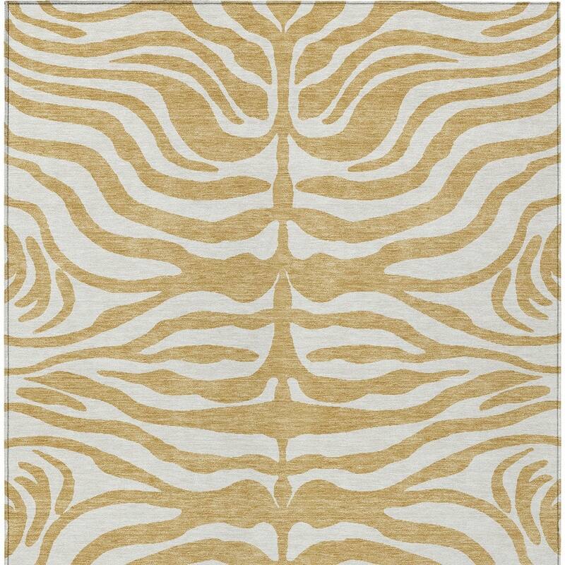 HomeRoots Animal Print Transitional Rectangle Outdoor Rug