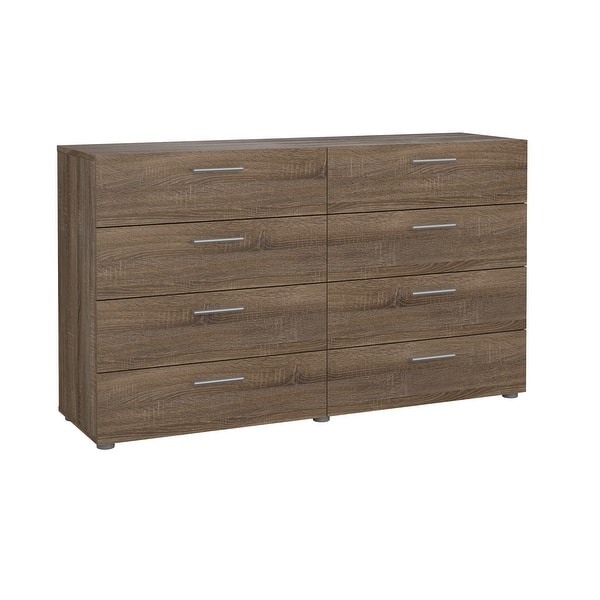 slide 2 of 17, Porch & Den Angus Space-saving 8-Drawer Double Dresser Truffle