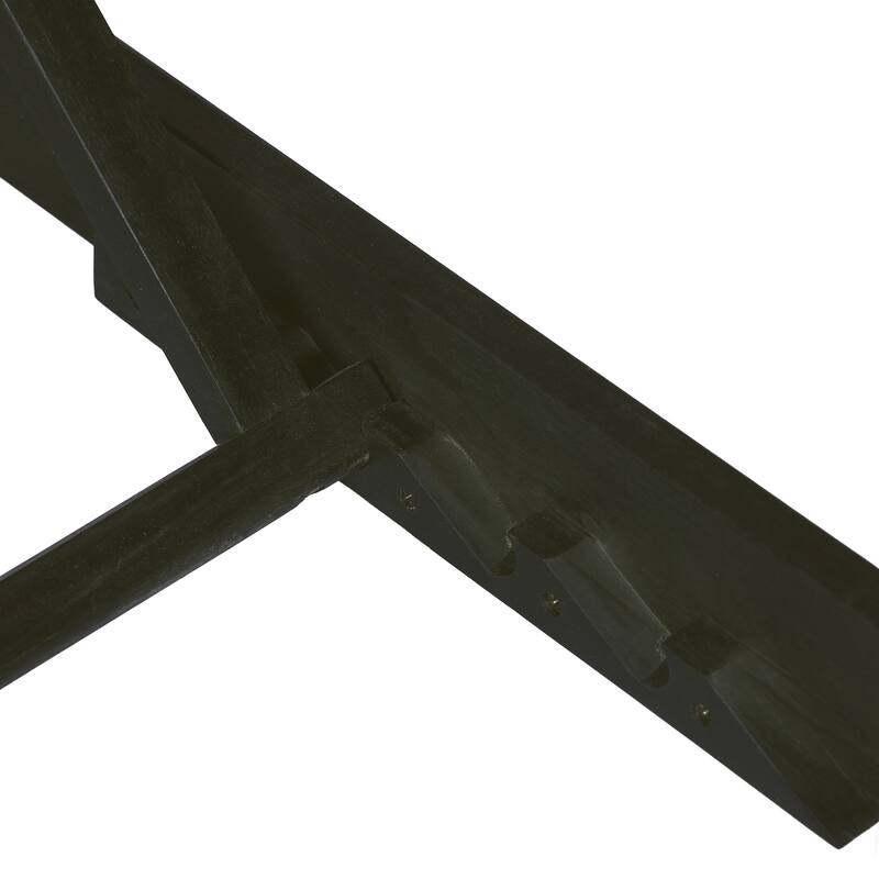 Christopher Knight Home - Modern Outdoor Acacia Wood Chaise Lounge with 4-Position Adjustable Backrest & 2-Fold Cushion