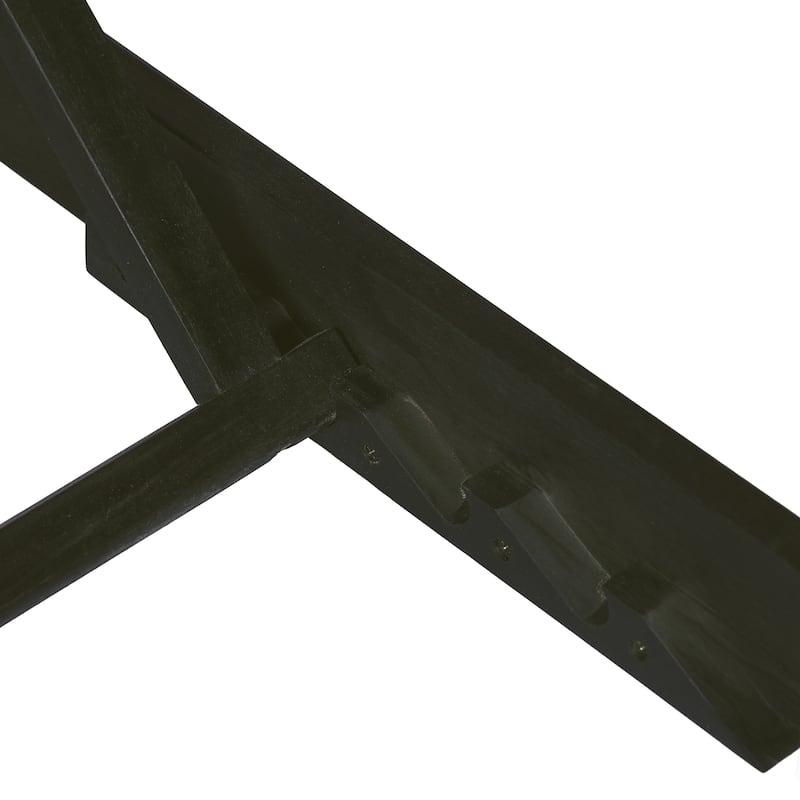 Christopher Knight Home Modern Outdoor Solid Acacia Wood Chaise Lounge with 4-Position Adjustable Backrest & Flat Side Surface