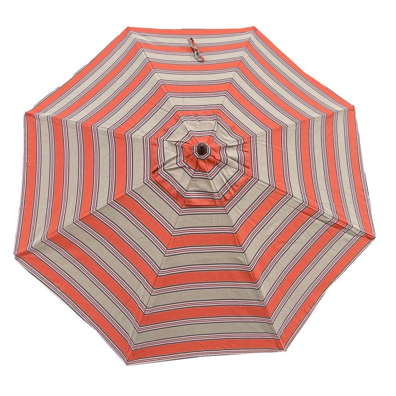 Tropishade 7.5' Market Umbrella with Sunbrella 56071 Passage Poppy