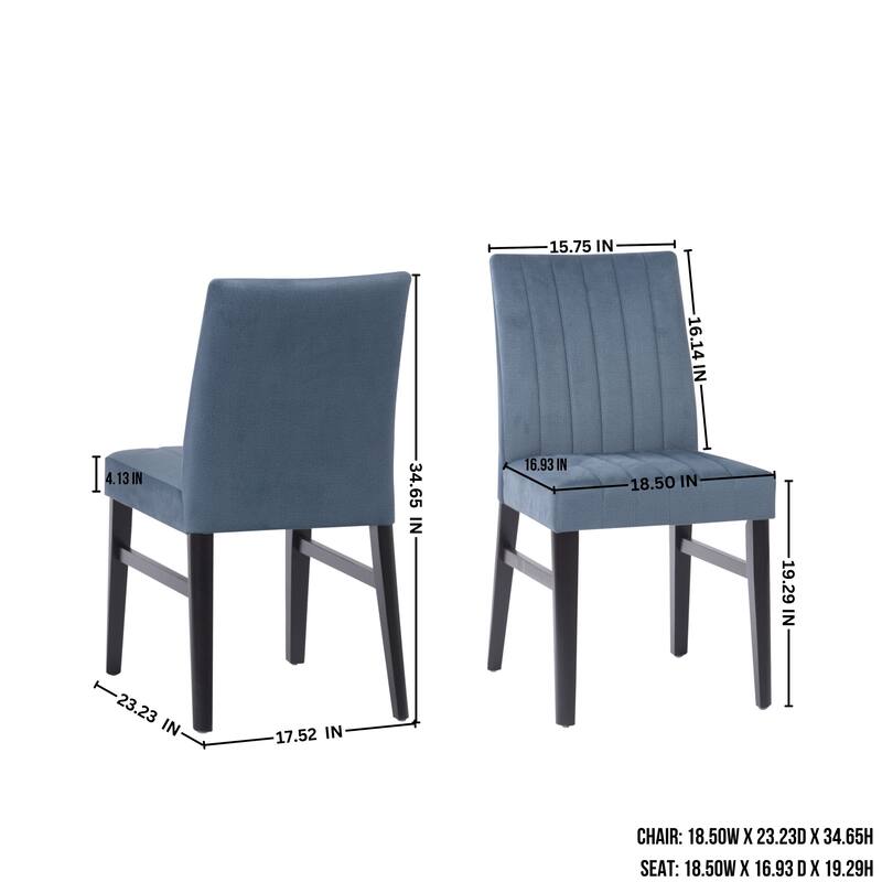 Roundhill Furniture Henriet 5-Piece Round Pedestal Dining Set