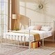 preview thumbnail 19 of 34, VECELO Platform Bed Frame with Headboard-Twin/Full/Queen Size Bed Full - White